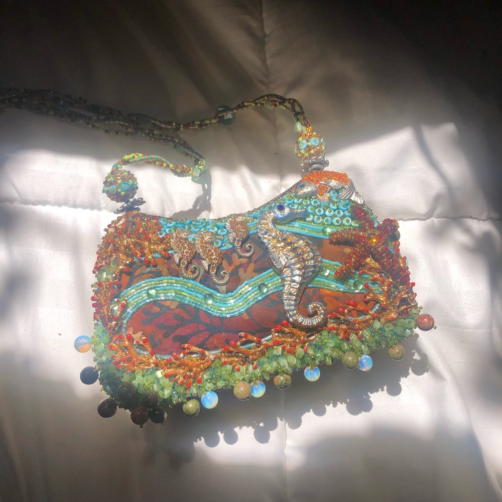 STUNNING mary francis beaded purse